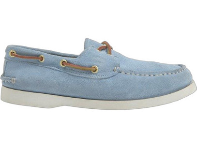Chicago Ανδρικά Μοκασίνια Boat Shoes Καστόρινα Γαλάζια 820