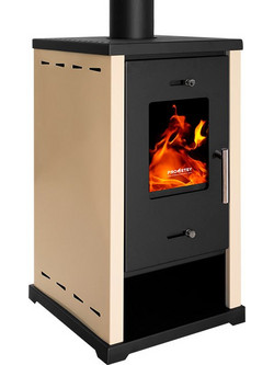 Prometey Eko Mini Ivory Ξυλόσομπα Αερόθερμη 6.4kW