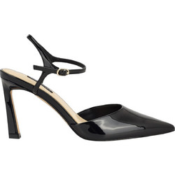 Nine West DRES3 Γόβες Λουστρίνι με Τακούνι Στιλέτο με Λουράκι Μαύρες DRES3-01-001