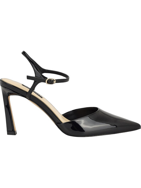 Nine West DRES3 Γόβες Λουστρίνι με Τακούνι Στιλέτο με Λουράκι Μαύρες DRES3-01-001