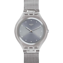 Swatch Skinsparkly Ανδρικό Ρολόι με Ασημί Μεταλλικό Μπρασελέ SVUK103M