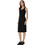 Calvin Klein Midi Καλοκαιρινό Καθημερινό Φόρεμα Ριπ Μαύρο LV047F257G-UB1