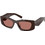 Prada PR03SD 27I80W Γυναικεία Γυαλιά Ηλίου Πεταλούδα Κοκάλινα Μαύρα με Καφέ Φακό
