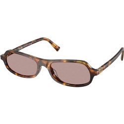 Miu Miu MU10SU 14L20I Ανδρικά Γυαλιά Ηλίου Aviator Κοκάλινα Ταρταρούγα με Καφέ Φακό