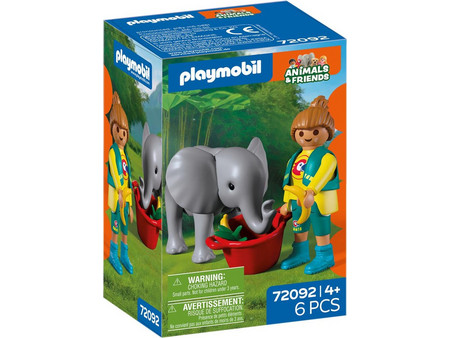Playmobil Animals & Friends Μικρός Ελέφαντας & Επισκέπτης για 4+ Ετών 72092