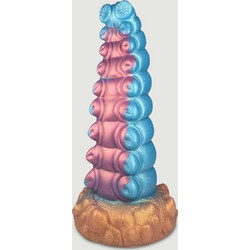 Octopuss Dildo με Βεντούζα 20cm Μπλε Ροζ