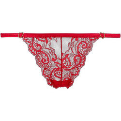 Elite Form Γυναικείο Sexy String με Δαντέλα Κόκκινο 728