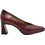 Hispanitas Ανατομικές Γόβες Δερμάτινες με Χοντρό Ψηλό Τακούνι & Φιάπα Μπορντό HI254245-C011