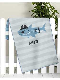Nima Ahoy Παιδική Πετσέτα Θαλάσσης Microfiber Γαλάζια 70x140cm