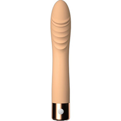 Bendy Ribbed Vibrator Flesh