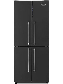 Lofra GFRNM817 Retro Ψυγείο Ντουλάπα 488lt No Frost Υ179.3xΠ83.3xΒ74cm Chrome/Μαύρο