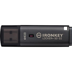 Kingston IronKey Locker+ 50 G2 64GB USB Stick 3.2 Gen 2 με USB-A