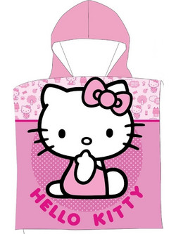 Sanrio Hello Kitty 172 Παιδικό Πόντσο Θαλάσσης Microfiber Ροζ 50x100cm