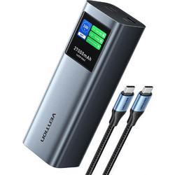 Vention FKEH0 Power Bank 27000mAh 140W με Θύρα USB-A & 3 Θύρες USB-C Power Delivery Grey