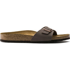 Birkenstock Madrid Δερμάτινα Γυναικεία Σανδάλια Ανατομικά Σοκολατί 400930