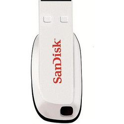 Sandisk Cruzer Blade 16GB USB Stick 2.0 με USB-A Λευκό