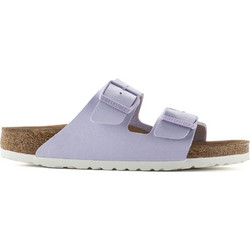 Birkenstock Arizona Δερμάτινα Γυναικεία Σανδάλια Ανατομικά Λιλά 1022607