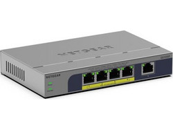 Netgear GS105P V3 Unmanaged L2 Switch με 4 Θύρες Ethernet 1000Mbps