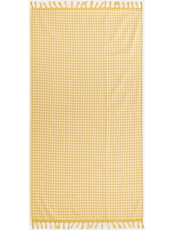 La Redoute Egine Πετσέτα Θαλάσσης Κίτρινη 90x175cm 351348321