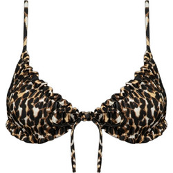 Rock Club Juju Juju Bikini Top Τριγωνάκι Animal Print Καφέ BP-2490-621