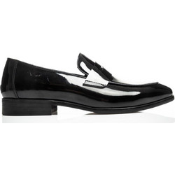 Versace 19V69 Ανδρικά Μοκασίνια Loafers Δερμάτινα Μαύρα MC822-H13