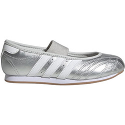 Adidas Taekwondo Παιδικές Μπαλαρίνες Ύφασμα Ανατομικές με Λάστιχο Ασημί KJ8248