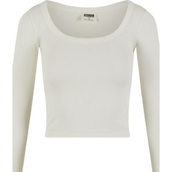 Urban Classics Γυναικείο Χειμερινό Crop Top Ριπ Εκρού TB7147-00555