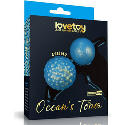Lovetoy Ocean's Toner Egg Σετ Κολπικές Μπάλες Μπλε 2τμχ