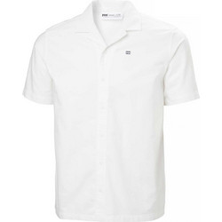 Helly Hansen Ανδρικό Πουκάμισο Βαμβακερό Κοντομάνικο Κανονική Γραμμή Λευκό 54550-001