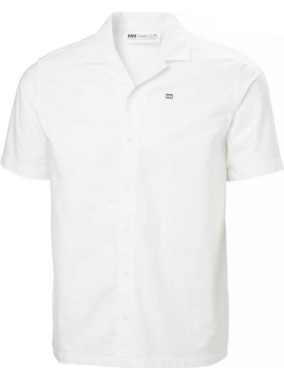Helly Hansen Ανδρικό Πουκάμισο Βαμβακερό Κοντομάνικο Κανονική Γραμμή Λευκό 54550-001