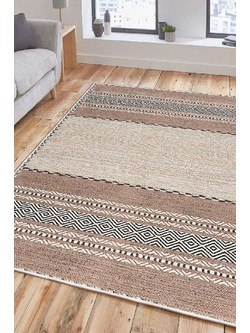 Conceptum Woosonil Χαλί Ορθογώνιο Βαμβακερό 160x230cm 133 Beige Black