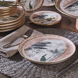 Stewehome Σετ Πιάτα Φαγητού Πορσελάνης 19τμχ STE-003996-P3996