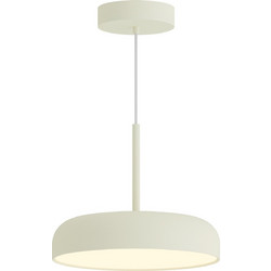 Sunlight AVION-350P-CR Κρεμαστό Φωτιστικό Οροφής Καμπάνα Μονόφωτο LED με Θερμό Λευκό Φως Μπεζ Φ35cm