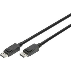 Digitus Καλώδιο DisplayPort to DisplayPort Male 1m Black AK-340106-010-S