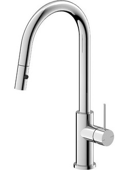 Sparke MUSA-04 SR-02.04.004.01 Μπαταρία Κουζίνας Πάγκου Διπλής Παροχής Ανάμεικτη με Ντουζ Inox