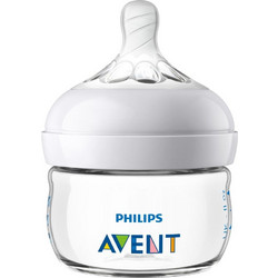 Philips Avent Natural Μπιμπερό με Θηλή Σιλικόνης κατά των Κολικών 0+ Μηνών Transparent 60ml