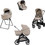 Inglesina Aptica Quattro 2026 Καρότσι Μωρού 3 σε 1 Vicuna Beige Palladio Black KA61T0VIB