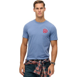 Superdry Ανδρικό Αθλητικό T-Shirt Μπλε M1012373A-D8Y