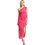 Mind Matter Whittney Midi Καλοκαιρινό Φόρεμα για Γάμο / Βάπτιση Φούξια MML26-01-07-078