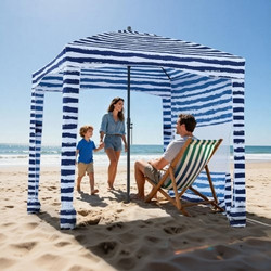 Vevor Σκίαστρο Παραλίας Μπλε 183x183x229cm JYKHTXW6FT6FK05K8001V0
