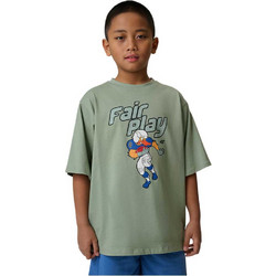 4F Παιδικό T-Shirt Κοντομάνικο Πράσινο Mint 4FJWSS26TTSHM3012-47S