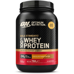 Optimum Nutrition 100% Whey Gold Standard Chocolate Peanut Butter Πρωτεΐνη Ορού Γάλακτος Γράμμωσης 768gr