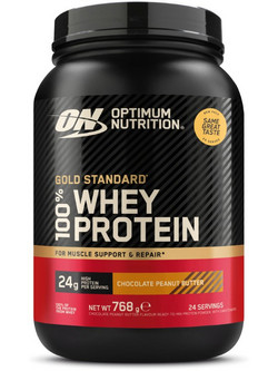 Optimum Nutrition 100% Whey Gold Standard Chocolate Peanut Butter Πρωτεΐνη Ορού Γάλακτος Γράμμωσης 768gr