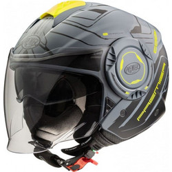 Premier Cool Evo NTY BM Grey Yellow Κράνος Μηχανής Jet 1300gr