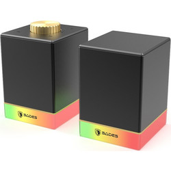 Sades Dionsyn Ηχεία Υπολογιστή 2.0 10W με Bluetooth & RGB Φωτισμό Μαύρα