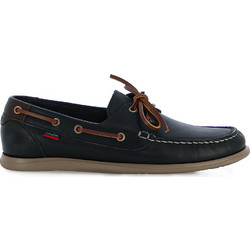 Callaghan Ανδρικά Μοκασίνια Boat Shoes Δερμάτινα Navy Μπλε 65300