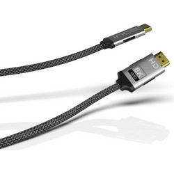 Inca Καλώδιο HDMI 2.1 Braided HDMI Male to HDMI Male 1.5m Grey IHM-15