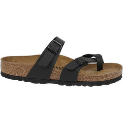 Birkenstock Mayari Δερμάτινα Γυναικεία Σανδάλια Ανατομικά Μαύρα 717910