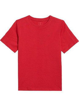 4F Παιδικό T-Shirt Κοντομάνικο Κόκκινο 4FJWSS26TTSHM3006-62S