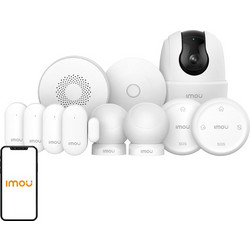 Imou Home Alarm Kit 11 Ranger 2C Σύστημα Συναγερμού Ασύρματο με Κέντρο με 1 Σειρήνα με 4 Αισθητήρες Πόρτας με 2 Ανιχνευτές Κίνησης και 1 Κάμερα (Wi-Fi)